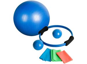 Movit – 7-teiliges Yoga-Set, Gymnastikball, Pilates-Ring