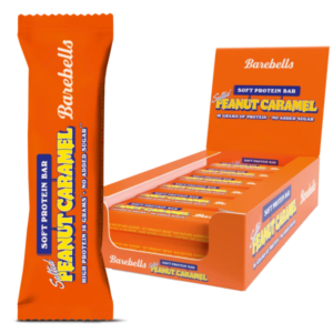 Barebells Salted Peanut Caramel Soft Protein Bar Riegel-Box