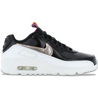 Nike Air Max 90 Leather SE GS - Schuhe Leder Schwarz-Weiß DJ0414-001