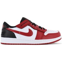 AIR JORDAN 1 Low FlyEase - Herren Schuhe Leder Weiß-Rot DM1206-163