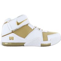 Nike LeBron Zoom 2 II - Maccabi - Herren Basketball Schuhe Weiß-Gold DJ4892-100