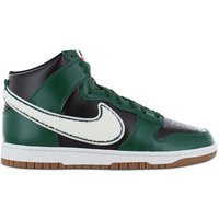 Nike Dunk High Retro University - Chenille Swoosh - Herren Schuhe Leder Schwarz-Grün DR8805-001