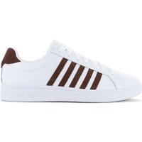 K-Swiss Classic Court Tiebreak Leather  - Herren Sneakers Schuhe Weiß 07011-936