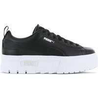 Puma Mayze Classic - Damen Plateau Schuhe Sneakers Leder Schwarz 384209-03