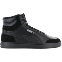 PUMA Shuffle Mid Fur - Herren Winter Sneakers Schuhe Gefüttert 387609-01 Schwarz