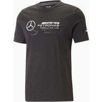 Puma Mercedes AMG Petronas Logo Tee - Herren T-Shirt Baumwolle Schwarz 538482-01