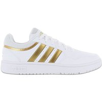 adidas HOOPS 3.0 Low - Damen Classic Schuhe Weiß-Gold HP7972