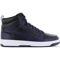 Puma Rebound V6 Mid - Herren Basketball Schuhe Schwarz-Blau 392326-08