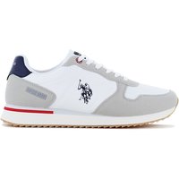 U.S. POLO ASSN. ALTENA - Herren Sneakers Schuhe Weiß 001A-WHI-BLU04