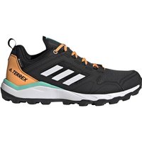 Trockenen Fußes auf jeder Strecke unterwegs bist du beim Geländelauf mit den Trailrunningschuhen Agravic TR GTX von adidas Terrex dank der bewährten Gore-Tex Membran. Die Laufschuhe bieten zudem aufgrund der Traxion Außensohle ausgezeichneten Halt auch in schwierigem Gelände und auf nassem