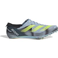 Starte voller Power auf der Zielgeraden durch. Mit diesem ultraleichten adidas Spike-Schuh zum Sprinten meisterst du 200- und 400-Meter-Läufe mit links. Das Obermaterial aus Celermesh garantiert dir einen sicheren Sitz – so nimmst du jede Kurve mit Leichtigkeit. Die Außensohle mit Sprint-Spikes gibt dir außerdem volle Power.Dieses Produkt ist Teil unseres Engagements gegen Plastikmüll: Es ist mit verschiedenen recycelten Materialien hergestellt und hat ein Obermaterial mit mindestens 50 % Recycling-Anteil.