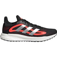 Sogar die Mittagspause nutzt du für eine kurze Laufeinheit. Denn am Ende des Tages zählt jeder Kilometer. Dieser adidas Laufschuh ist dein perfekter Trainingsbegleiter. Die flexible Außensohle in Kombination mit der reaktionsfreudigen Boost Dämpfung gibt dir volle Power für deinen Lauf. Außerdem liefert er die perfekte Balance zwischen Atmungsaktivität und Halt. Die EVA Rail stabilisiert und unterstützt deinen Fuß zusätzlich und der vorgeformte Fersenbereich entlastet außerdem die Achillessehne. adidas Herren Laufschuhe SOLAR GLIDE 4 im INTERSPORT-Onlineshop bestellen. Material: Mesh