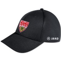 Die stylische VfB Coach Cap ist das perfekte Accessoire für jeden Fan. In klassischem Schwarz mit aufgesticktem VfB Wappen auf der Vorderseite und dem JAKO-Schriftzug an der Seite