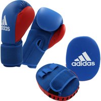 Gefertigt aus robustem Kunstleder Bestens geeignet für Anfänger Komplett-Set bestehend aus Boxhandschuhen und Box-Pratzen Produktmerkmale table{width:100%;}td{padding-right: 30px; padding: 0.5rem; border-bottom: 0.0625rem solid #e3e4e5;} tr:nth-child(odd) {background-color: #F2F3F4;} Größe: 8oz Kampfsportart: Boxen Material: Kunstleder Wettkampf geeignet: - Farbe: blau-rot Lieferumfang: 1x Paar Boxhandschuhe 8oz