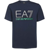 EA7 EMPORIO ARMANI Herren T-Shirt Baumwolle Navy-Blau 3LPT36-PJ5MZ-1554