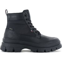 Tommy Hilfiger Chunky Leather Hybrid Boot GTX - GORE-TEX - Herren Stiefel Leder Schwarz FM0FM03800-BDS