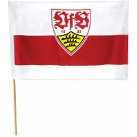 Die VfB Fahne mit Stab ist perfekt fürs Stadion oder als Dekoration für dein Zuhause. Mit dieser Fahne zeigst du deine Liebe zum VfB.